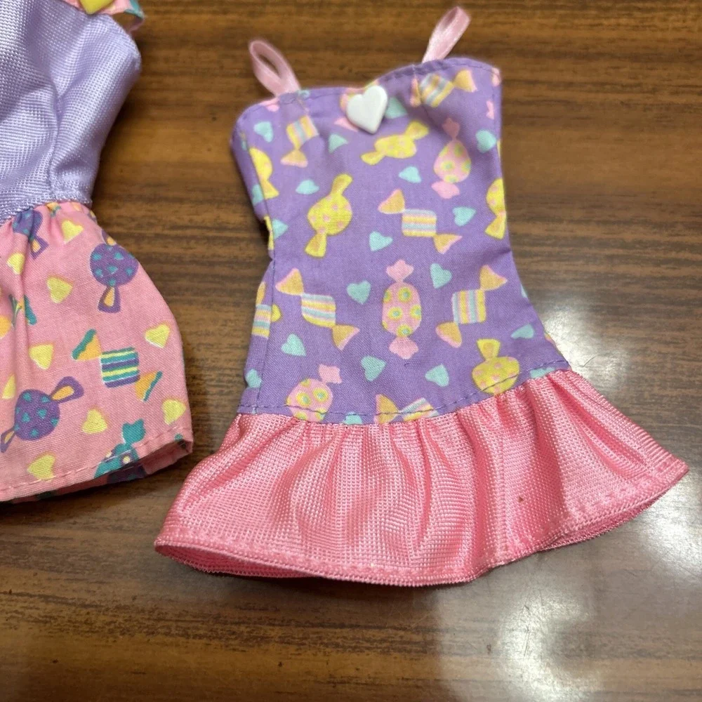 Mattel Barbie Lot of 4 Sweet 'n Pretty Fashions 1994 Scented Candy Heart Designs